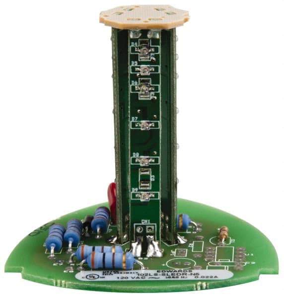 Edwards Signaling - LED Lamp, Red, Steady, Stackable Tower Light Module - 120 VAC, 0.02 Amp, IP54, IP65 Ingress Rating, 3R, 4X NEMA Rated, Panel Mount, Pipe Mount - Apex Tool & Supply