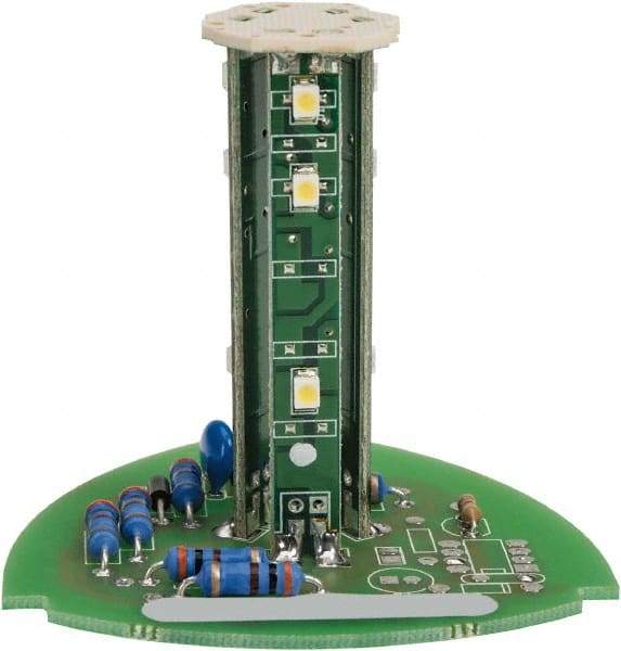 Edwards Signaling - LED Lamp, White, Steady, Stackable Tower Light Module - 24 VDC, 0.06 Amp, IP54, IP65 Ingress Rating, 3R, 4X NEMA Rated, Panel Mount, Pipe Mount - Apex Tool & Supply