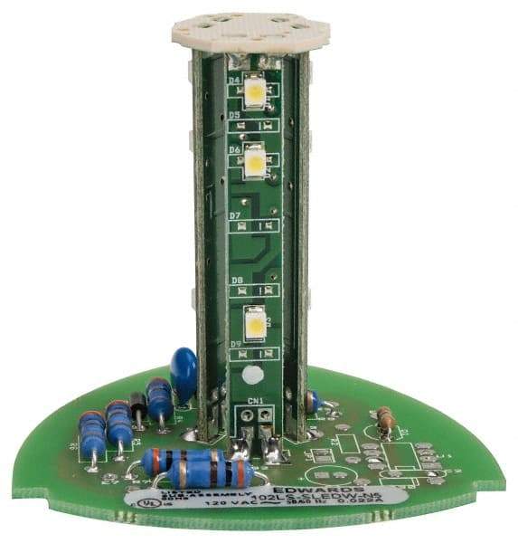 Edwards Signaling - LED Lamp, White, Steady, Stackable Tower Light Module - 120 VAC, 0.02 Amp, IP54, IP65 Ingress Rating, 3R, 4X NEMA Rated, Panel Mount, Pipe Mount - Apex Tool & Supply
