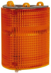 Edwards Signaling - Amber, Panel and Pipe Mount, Visible Signal Replacement Lens Housing - 3R, 4X NEMA Rated, For Use with 102 Series Stacklights - Apex Tool & Supply