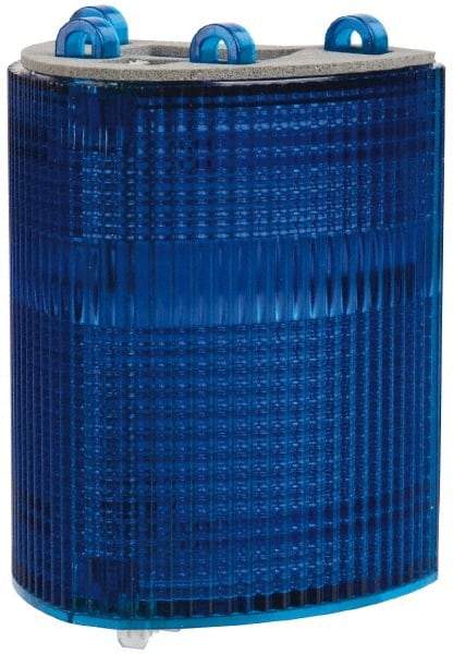 Edwards Signaling - Blue, Panel and Pipe Mount, Visible Signal Replacement Lens Housing - 3R, 4X NEMA Rated, For Use with 102 Series Stacklights - Apex Tool & Supply