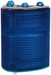 Edwards Signaling - Blue, Panel and Pipe Mount, Visible Signal Replacement Lens Housing - 3R, 4X NEMA Rated, For Use with 102 Series Stacklights - Apex Tool & Supply