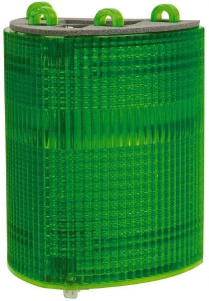 Edwards Signaling - Green, Panel and Pipe Mount, Visible Signal Replacement Lens Housing - 3R, 4X NEMA Rated, For Use with 102 Series Stacklights - Apex Tool & Supply