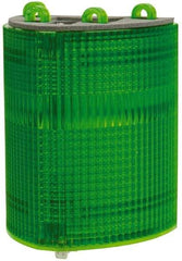 Edwards Signaling - Green, Panel and Pipe Mount, Visible Signal Replacement Lens Housing - 3R, 4X NEMA Rated, For Use with 102 Series Stacklights - Apex Tool & Supply