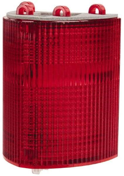 Edwards Signaling - Red, Panel and Pipe Mount, Visible Signal Replacement Lens Housing - 3R, 4X NEMA Rated, For Use with 102 Series Stacklights - Apex Tool & Supply