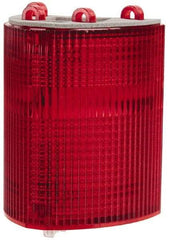 Edwards Signaling - Red, Panel and Pipe Mount, Visible Signal Replacement Lens Housing - 3R, 4X NEMA Rated, For Use with 102 Series Stacklights - Apex Tool & Supply