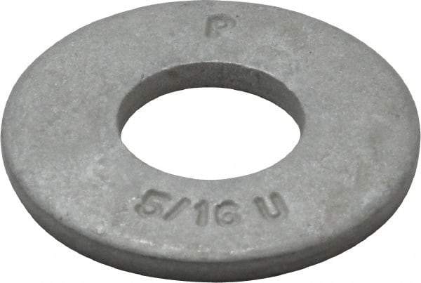 Armor Coat - 5/16" Screw, Grade 8 Alloy Steel USS Flat Washer - 3/8" ID x 7/8" OD, 0.094" Thick - Apex Tool & Supply