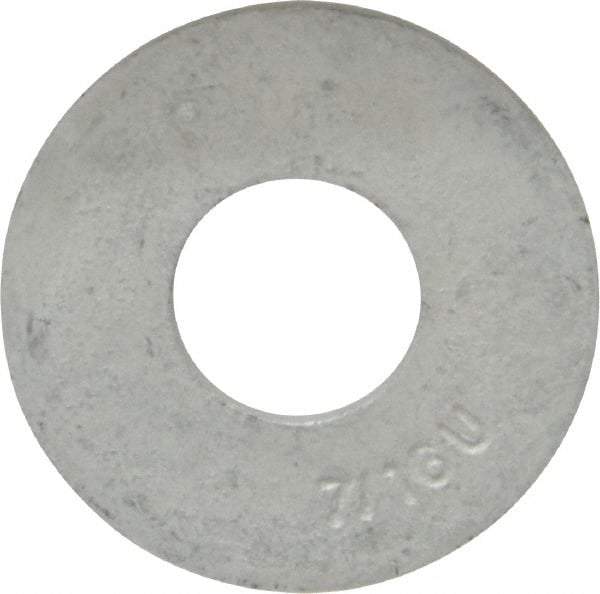 Armor Coat - 7/16" Screw, Grade 8 Alloy Steel USS Flat Washer - 1/2" ID x 1-1/4" OD, 0.094" Thick - Apex Tool & Supply