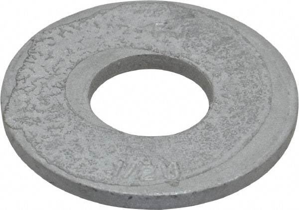Armor Coat - 1/2" Screw, Grade 8 Alloy Steel USS Flat Washer - 9/16" ID x 1-3/8" OD, 1/8" Thick - Apex Tool & Supply