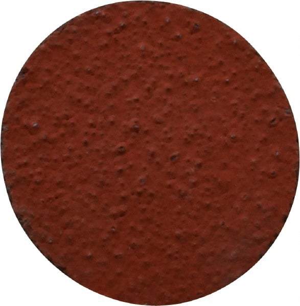 3M - 1" Disc Diam, 80 Grit, Ceramic Quick Change Disc - Type R Attaching System, Coated, Orange, Medium Grade, 30,000 RPM, 777F Series - Apex Tool & Supply