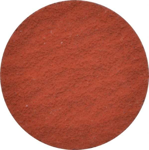 3M - 1" Disc Diam, 120 Grit, Ceramic Quick Change Disc - Type R Attaching System, Coated, Orange, Fine Grade, 30,000 RPM, 777F Series - Apex Tool & Supply
