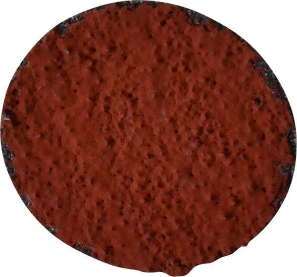 3M - 1-1/2" Disc Diam, 36 Grit, Ceramic Quick Change Disc - Type R Attaching System, Coated, Orange, Very Coarse Grade, 30,000 RPM, 777F Series - Apex Tool & Supply