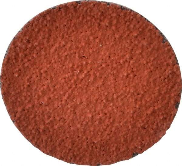 3M - 1-1/2" Disc Diam, 60 Grit, Ceramic Quick Change Disc - Type R Attaching System, Coated, Orange, Medium Grade, 30,000 RPM, 777F Series - Apex Tool & Supply
