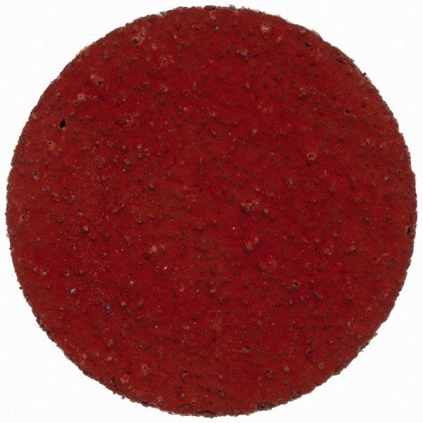 3M - 1" Disc Diam, 80 Grit, Ceramic Quick Change Disc - Type S Attaching System, Coated, Orange, Medium Grade, 30,000 RPM, 777F Series - Apex Tool & Supply