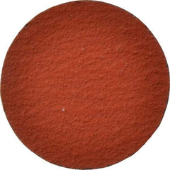 3M - 2" Disc Diam, 80 Grit, Ceramic Quick Change Disc - Type S Attaching System, Coated, Orange, Medium Grade, 25,000 RPM, 777F Series - Apex Tool & Supply