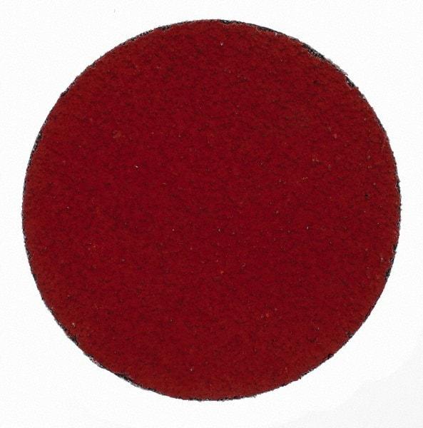 3M - 3" Disc Diam, 50 Grit, Ceramic Quick Change Disc - Type S Attaching System, Coated, Orange, Coarse Grade, 20,000 RPM, 777F Series - Apex Tool & Supply