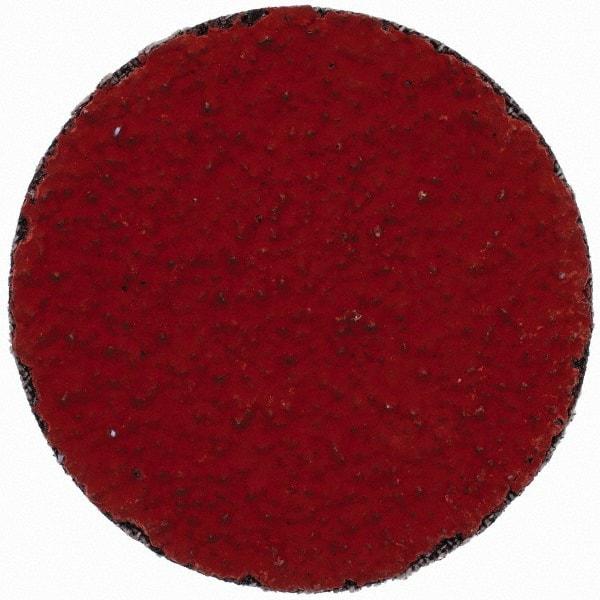 3M - 2" Disc Diam, 36 Grit, Ceramic Quick Change Disc - Type P Attaching System, Coated, Orange, Very Coarse Grade, 25,000 RPM, 777F Series - Apex Tool & Supply