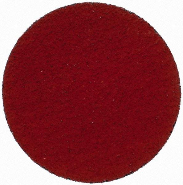 3M - 3" Disc Diam, 50 Grit, Ceramic Quick Change Disc - Type P Attaching System, Coated, Orange, Coarse Grade, 20,000 RPM, 777F Series - Apex Tool & Supply