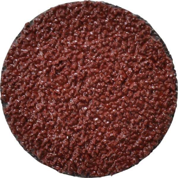 3M - 2" Disc Diam, 24 Grit, Ceramic Quick Change Disc - Type R Attaching System, Coated, Brown, Very Coarse Grade, 25,000 RPM, 963G Series - Apex Tool & Supply