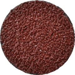 3M - 2" Disc Diam, 24 Grit, Ceramic Quick Change Disc - Type R Attaching System, Coated, Brown, Very Coarse Grade, 25,000 RPM, 963G Series - Apex Tool & Supply