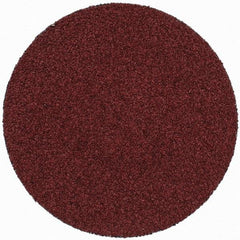 3M - 3" Disc Diam, 50 Grit, Ceramic Quick Change Disc - Type S Attaching System, Coated, Brown, Coarse Grade, 20,000 RPM, 963G Series - Apex Tool & Supply