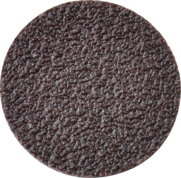 3M - 1" Disc Diam, 80 Grit, Aluminum Oxide Quick Change Disc - Type R Attaching System, Coated, Brown, Medium Grade, 30,000 RPM, 361F Series - Apex Tool & Supply