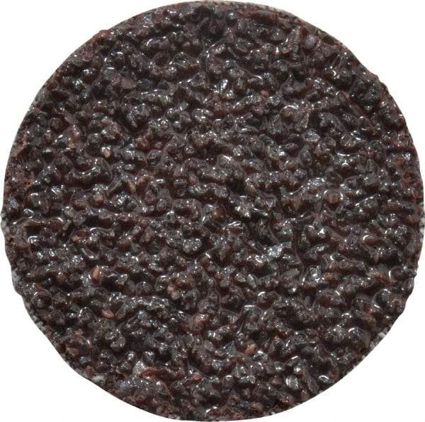 3M - 1-1/2" Disc Diam, 24 Grit, Aluminum Oxide Quick Change Disc - Type R Attaching System, Coated, Brown, Very Coarse Grade, 30,000 RPM, 361F Series - Apex Tool & Supply