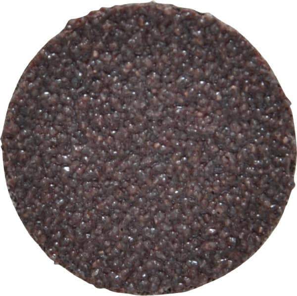 3M - 1-1/2" Disc Diam, 36 Grit, Aluminum Oxide Quick Change Disc - Type R Attaching System, Coated, Brown, Very Coarse Grade, 30,000 RPM, 361F Series - Apex Tool & Supply