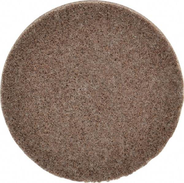 3M - 3" Disc Diam, Aluminum Oxide Quick Change Disc - Type R Attaching System, Nonwoven, Tan, Medium Grade, 15,100 RPM - Apex Tool & Supply