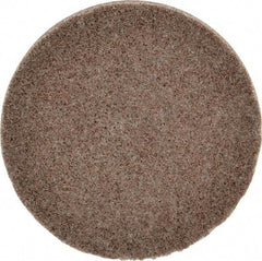 3M - 3" Disc Diam, Aluminum Oxide Quick Change Disc - Type R Attaching System, Nonwoven, Tan, Medium Grade, 15,100 RPM - Apex Tool & Supply