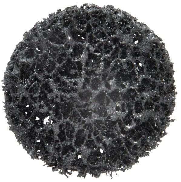 3M - 2" Disc Diam, Silicon Carbide Quick Change Disc - Type R Attaching System, Nonwoven, Black, Very Coarse Grade, 18,000 RPM - Apex Tool & Supply
