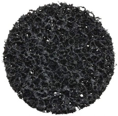 3M - 3" Disc Diam, Silicon Carbide Quick Change Disc - Type R Attaching System, Nonwoven, Black, Very Coarse Grade, 15,000 RPM - Apex Tool & Supply