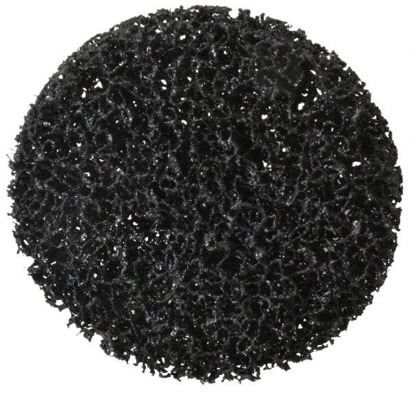 3M - 4" Disc Diam, Silicon Carbide Quick Change Disc - Type R Attaching System, Nonwoven, Black, Very Coarse Grade, 11,000 RPM - Apex Tool & Supply