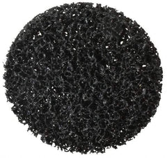 3M - 4" Disc Diam, Silicon Carbide Quick Change Disc - Type R Attaching System, Nonwoven, Black, Very Coarse Grade, 11,000 RPM - Apex Tool & Supply
