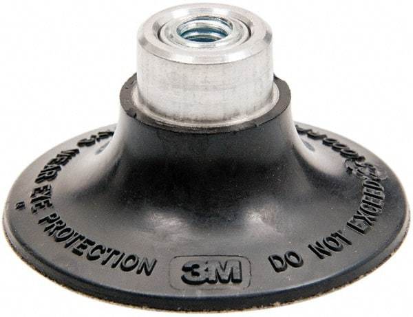 3M - 2" Diam Quick-Change Type P Disc Backing Pad - Medium Density, 25,000 RPM, Roloc TP Compatible - Apex Tool & Supply