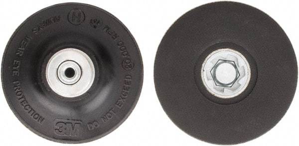 3M - 3" Diam Quick-Change Type P Disc Backing Pad - Hard Density, 20,000 RPM, Roloc TP Compatible - Apex Tool & Supply