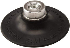 3M - 3" Diam Quick-Change Type P Disc Backing Pad - Medium Density, 18,000 RPM, Roloc TP Compatible - Apex Tool & Supply