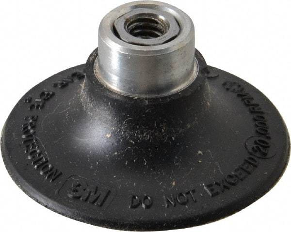 3M - 2" Diam Quick-Change Type R Disc Backing Pad - Soft Density, 25,000 RPM, Roloc TR Compatible - Apex Tool & Supply