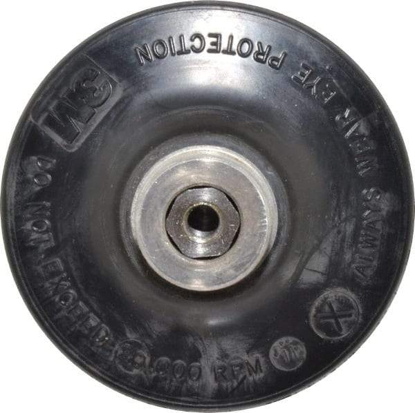 3M - 3" Diam Quick-Change Type R Disc Backing Pad - Extra Hard Density, 20,000 RPM, Roloc TR Compatible - Apex Tool & Supply