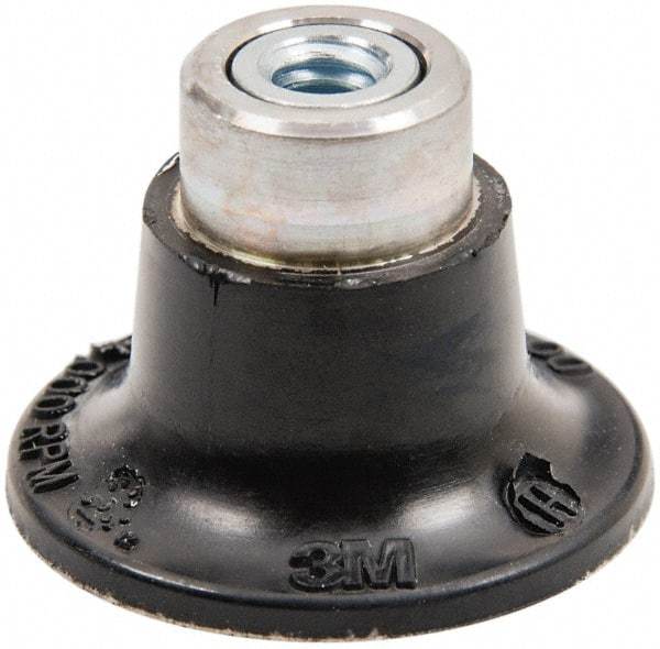 3M - 1-1/2" Diam Quick-Change Type S Disc Backing Pad - Hard Density, 30,000 RPM, Roloc TS Compatible - Apex Tool & Supply
