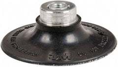3M - 3" Diam Quick-Change Type S Disc Backing Pad - Medium Density, 18,000 RPM, Roloc TS Compatible - Apex Tool & Supply