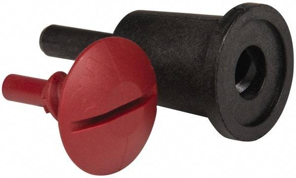 3M - 1/4" Shank Diam Deburring Wheel Backing Pad - Use with Unitized Wheels up to 3" Diam x 1/4 Wide x 3/8" Hole - Apex Tool & Supply
