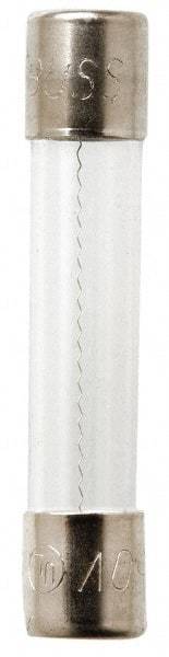 Cooper Bussmann - 250 VAC, 32 VDC, 0.1 Amp, Time Delay Miniature Glass Fuse - 1-1/4" OAL, 1/4" Diam - Apex Tool & Supply