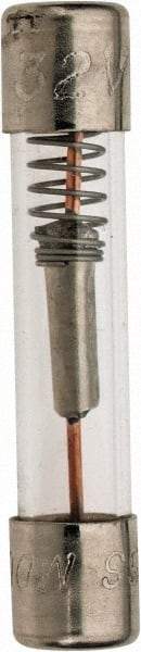 Cooper Bussmann - 32 VAC/VDC, 25 Amp, Time Delay Miniature Glass Fuse - 1-1/4" OAL, 1/4" Diam - Apex Tool & Supply