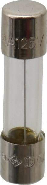 Cooper Bussmann - 125 VAC, 32 VDC, 4 Amp, Time Delay Miniature Glass Fuse - 20mm OAL, 10 at AC kA Rating, 5mm Diam - Apex Tool & Supply