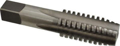 Made in USA - 1-3/8 - 4, Right Hand Thread, 3" Thread Length, Acme Thread Tap - 4 Flutes, Spiral Flute, 6-1/16" Overall Length, 2G Class of Fit, Plug Chamfer - Apex Tool & Supply