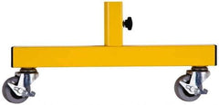 Made in USA - Aluminum and Steel Frame Caster Feet - Safety Yellow - Apex Tool & Supply
