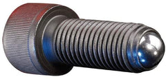 Gibraltar - 1" OAL, 1/4-20, Steel, Headed Rolling Ball End Clamping Screw - 0.157" Ball Diam - Apex Tool & Supply