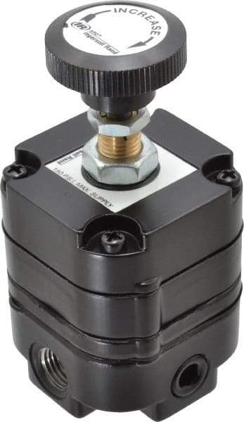 ARO/Ingersoll-Rand - 1/4 NPT Port, 14 CFM, Zinc Precision Constant Bleed Regulator - 2 to 120 psi Range, 150 Max psi Supply Pressure, 1/4" Gauge Port Thread, 2.12" Wide x 4.55" High - Apex Tool & Supply