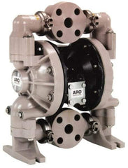 ARO/Ingersoll-Rand - 2" NPT, Nonmetallic, Air Operated Diaphragm Pump - PTFE Diaphragm, Polypropylene Housing - Apex Tool & Supply